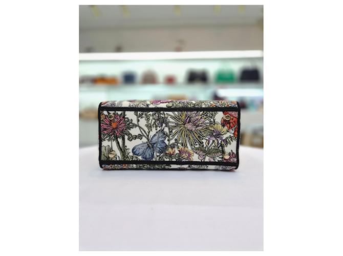 Dior Borsa Tote e Borsa a Tracolla Lady Delight Medium Bianco - vista 7