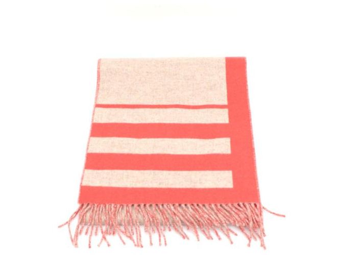 Hermès Sciarpa reversibile in cashmere Love Story Marrone - vista 9