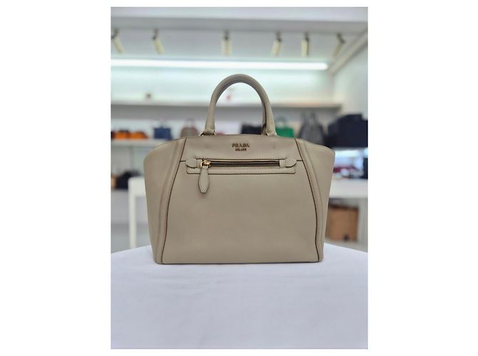 Prada City Leder-Tote-Bag Braun - Ansicht 10