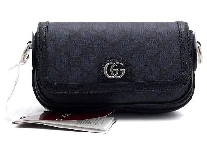 Gucci Borsa a tracolla Ophidia Mini GG Supreme Nero - vista 2