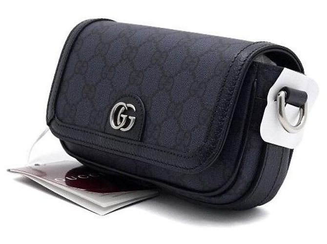 Gucci Borsa a tracolla Ophidia Mini GG Supreme Nero - vista 3