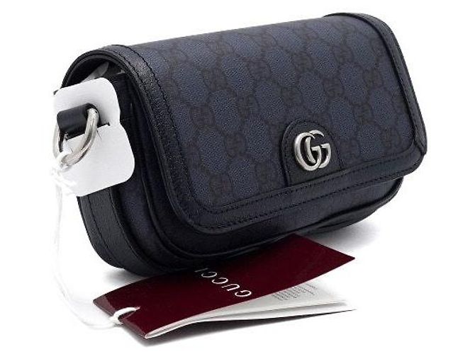 Gucci Borsa a tracolla Ophidia Mini GG Supreme Nero - vista 4