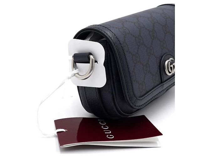 Gucci Borsa a tracolla Ophidia Mini GG Supreme Nero - vista 9