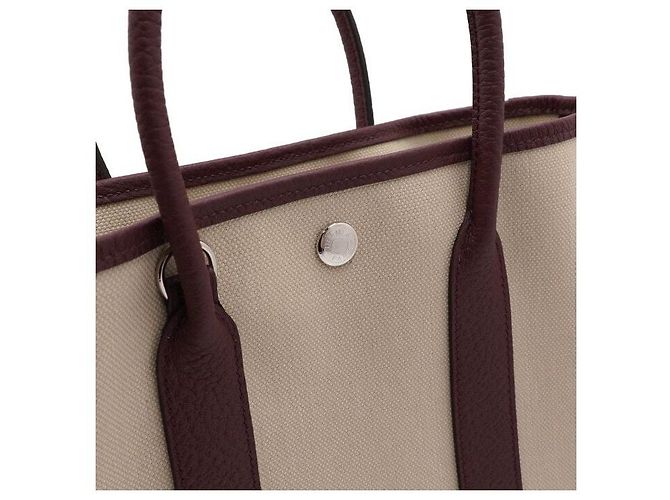 Hermès Borsa Tote e Borsa a Tracolla Garden Party in tela Arancione - vista 8