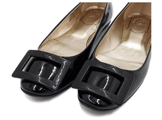 Roger Vivier Scarpe basse in vernice nera Nero - vista 5