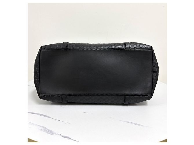 Gucci Borsa Tote in pelle Microshima Borsa a tracolla Nero - vista 10