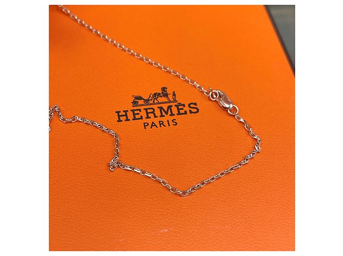 Hermès Colar Mini Pop Preto/Rose Gold - vista 6