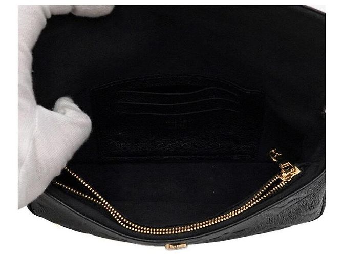 Louis Vuitton Borsa a tracolla e crossbody Ivy Wallet On Chain in Monogram Empreinte nero - vista 6