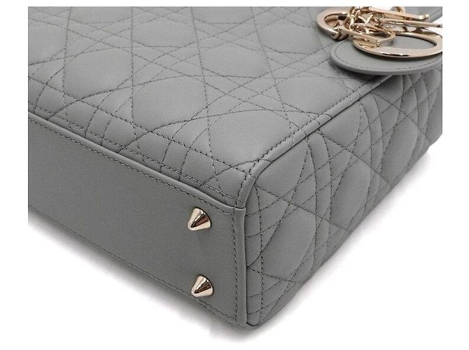 Sac Tote Petit Lady Dior My ABC Gris - vue 10