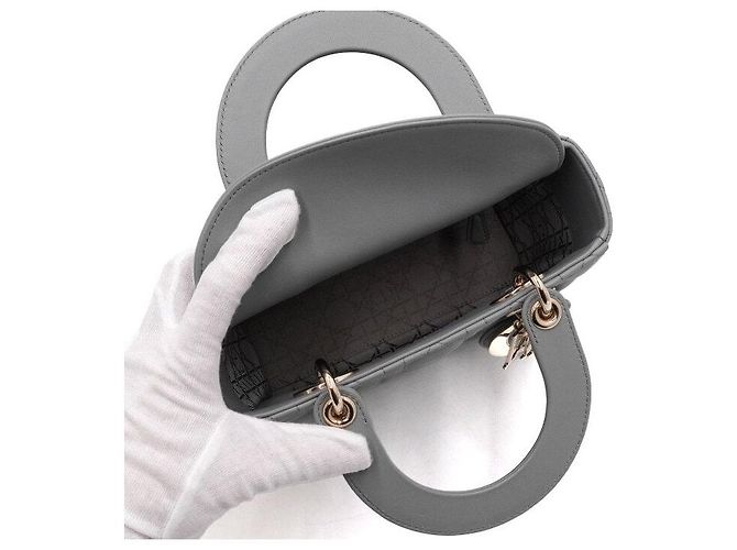 Sac Tote Petit Lady Dior My ABC Gris - vue 6