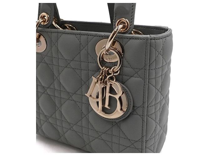 Sac Tote Petit Lady Dior My ABC Gris - vue 8