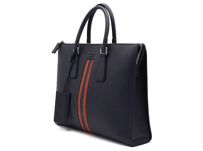 Prada Borsa Tote Documenti da Uomo BALTICO Saffiano - vista 2