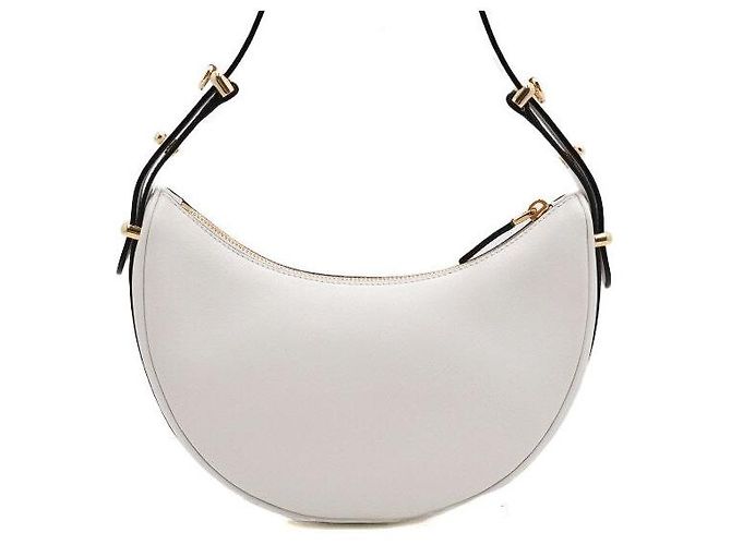 Prada Borsa Tote e Borsa a Tracolla e Spalla in Pelle Bianca Arke con Logo Triangolo Dorato - vista 4