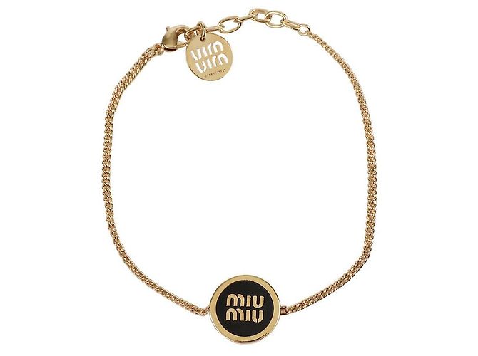 Miu Miu Bracciale in metallo smaltato Nero - vista 3