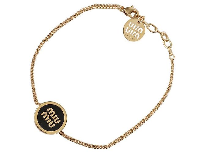 Miu Miu Bracciale in metallo smaltato Nero - vista 4