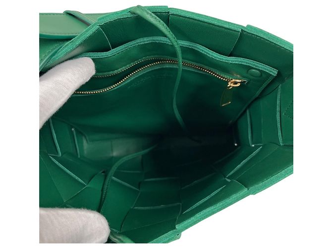 Bottega Veneta Borsa a tracolla Intrecciato Cassette Messenger Verde - vista 4