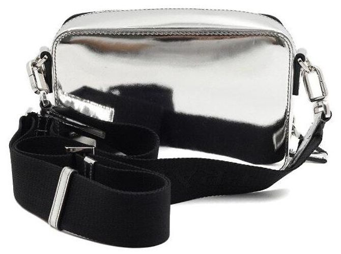 Prada Borsa a spalla e borsa a tracolla unisex in argento spazzolato - vista 4