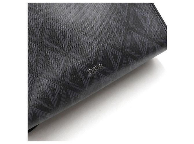 Dior Borsa a tracolla e crossbody Ringo da uomo in canvas CD Diamond nero - vista 10