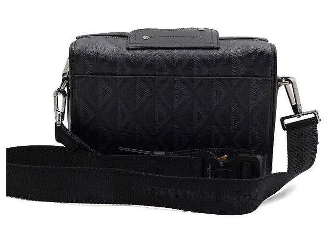 Dior Borsa a tracolla e crossbody Ringo da uomo in canvas CD Diamond nero - vista 4