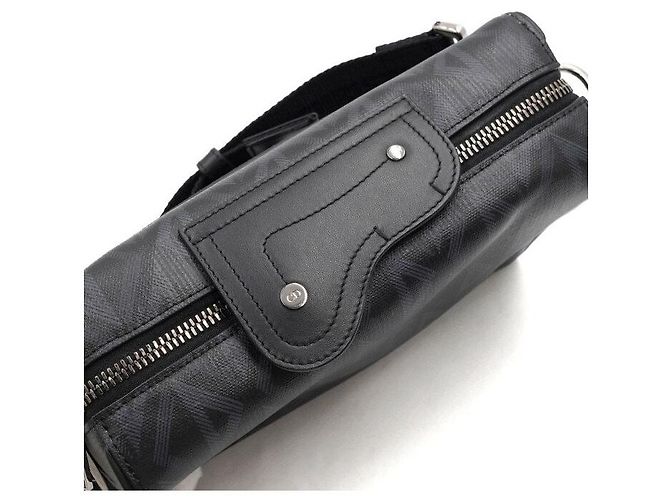 Dior Borsa a tracolla e crossbody Ringo da uomo in canvas CD Diamond nero - vista 9