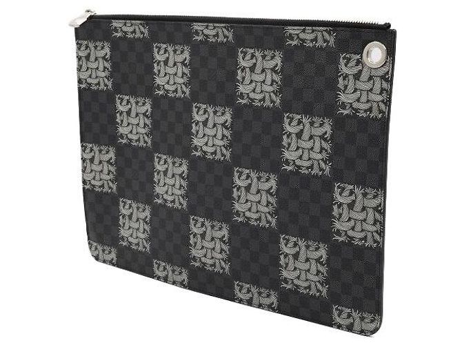 Louis Vuitton Borsa a pochette Christopher Nemeth GM Damier Graphite Nero - vista 2