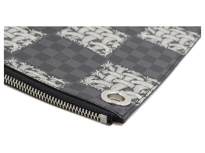 Louis Vuitton Borsa a pochette Christopher Nemeth GM Damier Graphite Nero - vista 8
