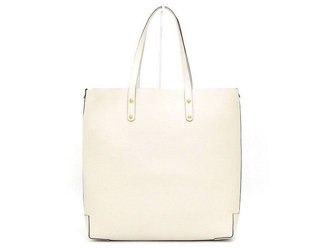 Burberry Borsa Tote e Borsa a Tracolla con Logo Stemma Ricamato Bianco - vista 4