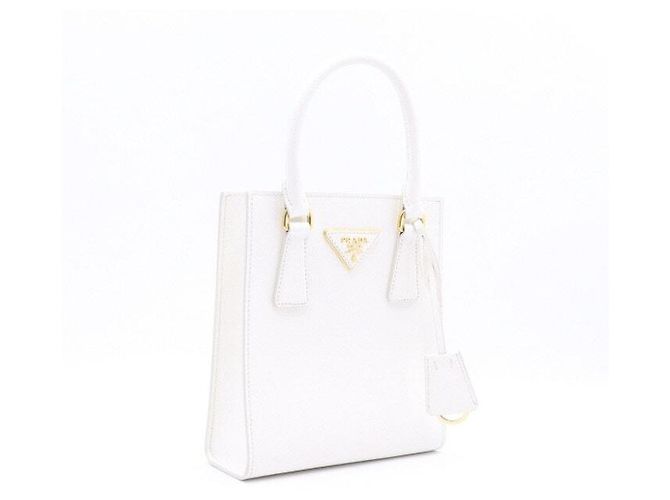 Prada Borsa Tote in pelle Saffiano con logo dorato - vista 3