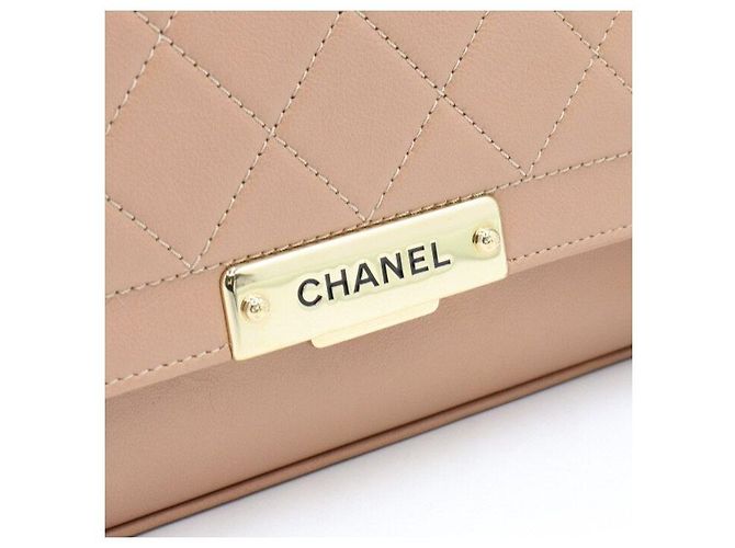 Chanel Borsa a spalla e borsa a tracolla Medium Champagne Gold Chain D'oro - vista 5