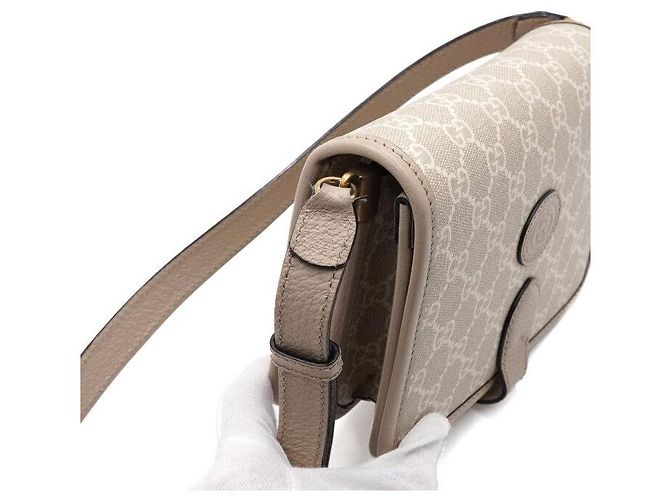Gucci Mini borsa a tracolla e borsa crossbody in tela Interlocking - vista 12