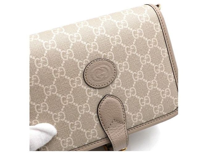 Gucci Mini borsa a tracolla e borsa crossbody in tela Interlocking - vista 13