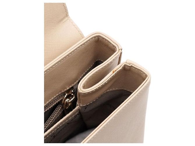 Salvatore Ferragamo Borsa Tote e Borsa a Tracolla Classic Kelly Beige con Logo Gancini Dorato Marrone - vista 6