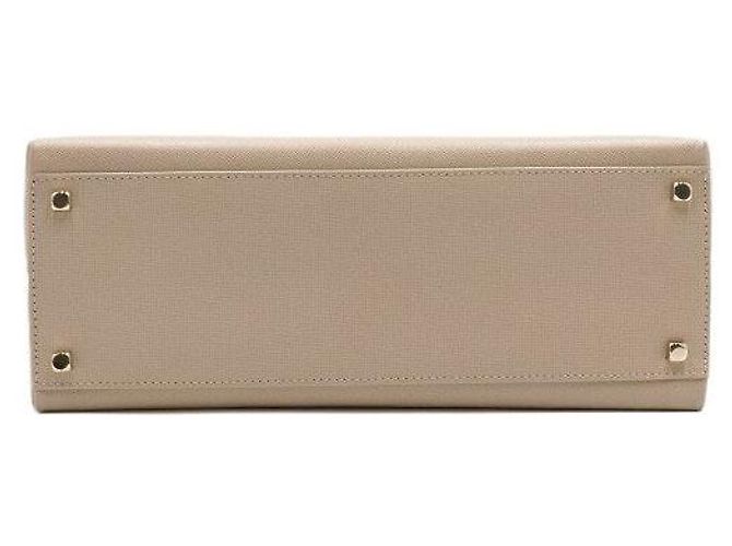 Salvatore Ferragamo Borsa Tote e Borsa a Tracolla Classic Kelly Beige con Logo Gancini Dorato Marrone - vista 8