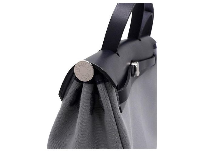 Hermès Borsa Tote e a tracolla Hardwear Blue Indigo in pelle - vista 11