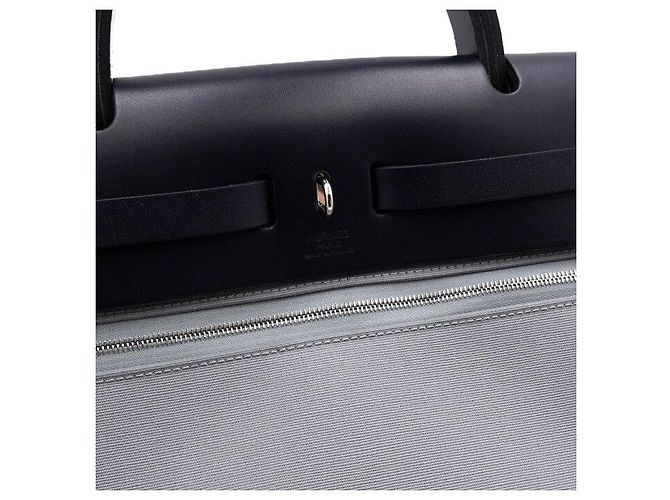 Hermès Borsa Tote e a tracolla Hardwear Blue Indigo in pelle - vista 13