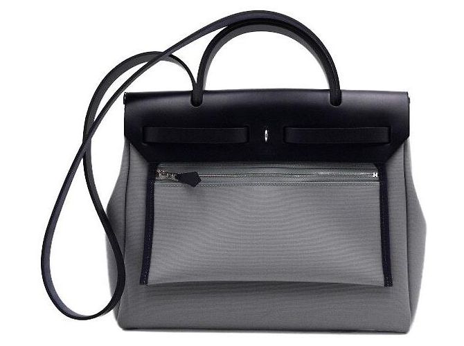 Hermès Borsa Tote e a tracolla Hardwear Blue Indigo in pelle - vista 5