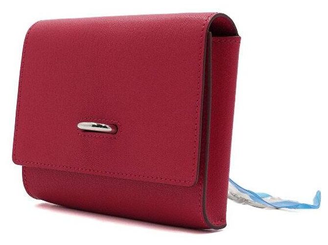 Hermès Carteira Pink Chaine dAncre em couro de cabra Chamkila com hardware Palladium Rosa - vista 3
