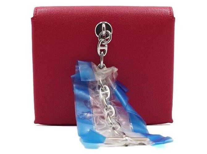 Hermès Carteira Pink Chaine dAncre em couro de cabra Chamkila com hardware Palladium Rosa - vista 5