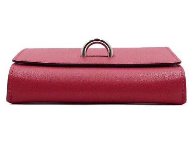 Hermès Carteira Pink Chaine dAncre em couro de cabra Chamkila com hardware Palladium Rosa - vista 9