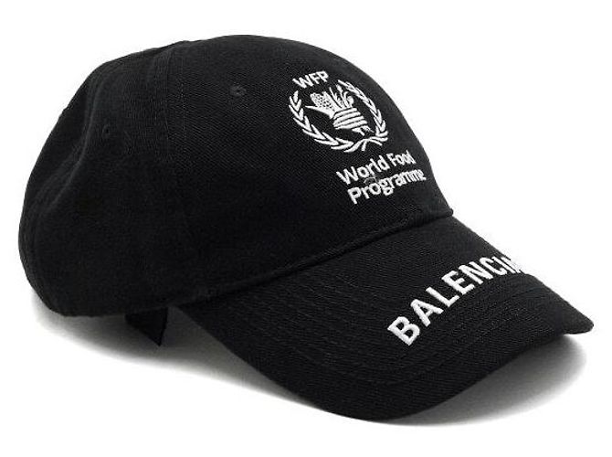 Balenciaga Baseball-Kappe aus Baumwolle mit WFP-Logo Schwarz - Ansicht 2