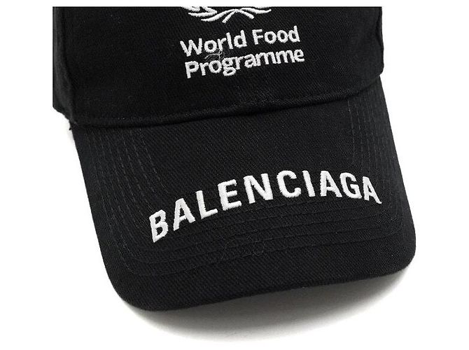 Balenciaga Baseball-Kappe aus Baumwolle mit WFP-Logo Schwarz - Ansicht 5