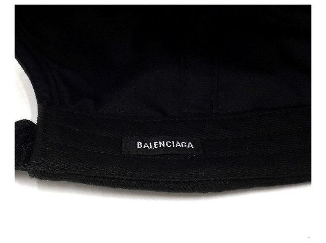 Balenciaga Baseball-Kappe aus Baumwolle mit WFP-Logo Schwarz - Ansicht 8