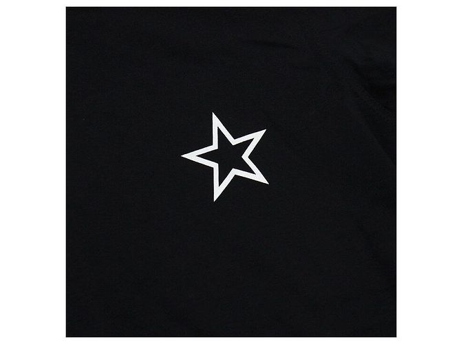 Givenchy Unisex Kurzarm T-Shirt aus schwarzer Baumwolle Star Point - Ansicht 6