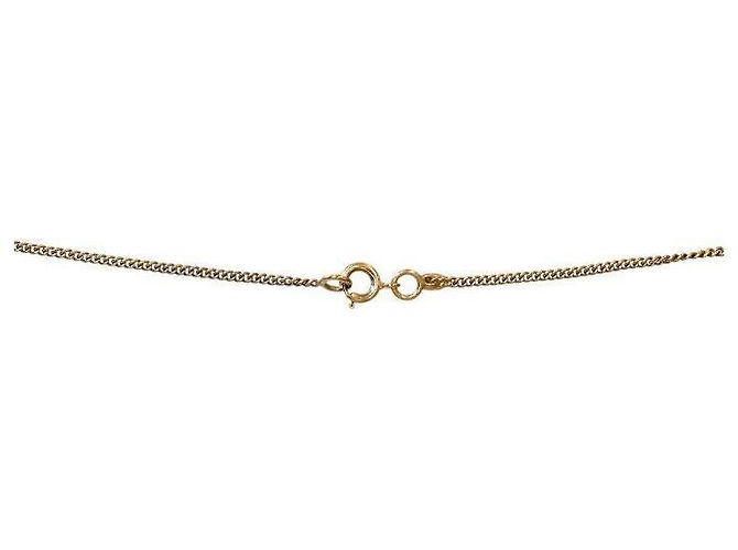 Chanel Collana CC in oro con perle e nastro rosa - vista 3