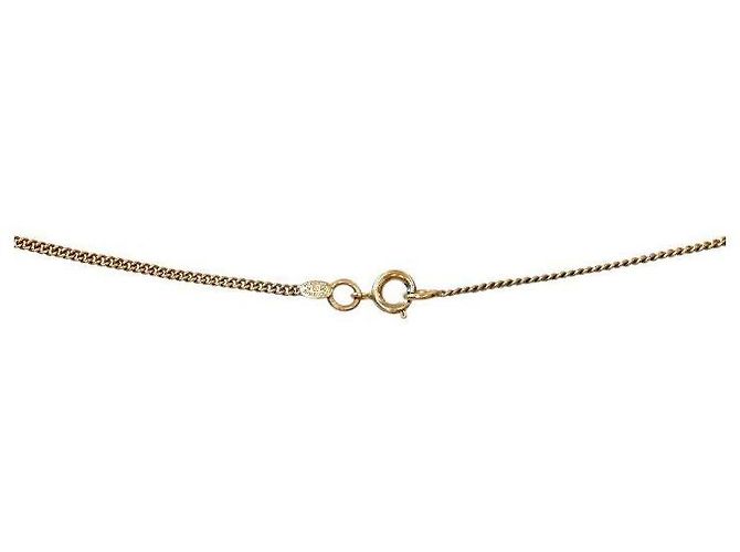 Chanel Collana CC in oro con perle e nastro rosa - vista 4