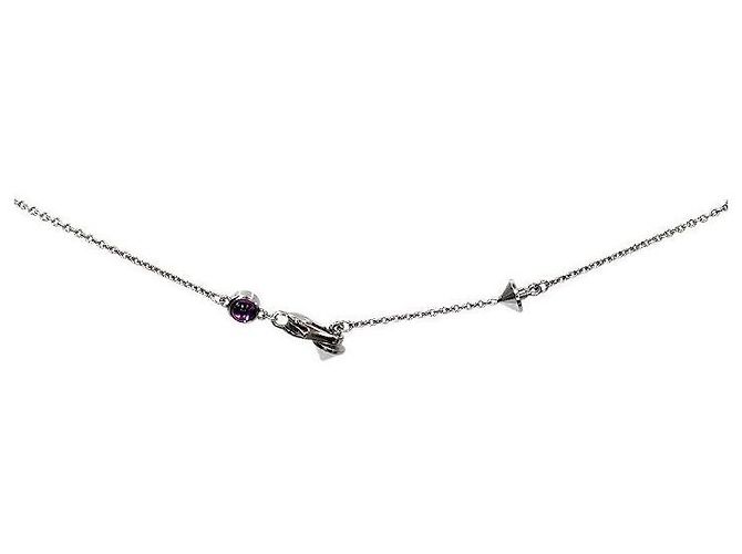 Gucci Collar de Corazón con Tachuelas Plateado - vista 4