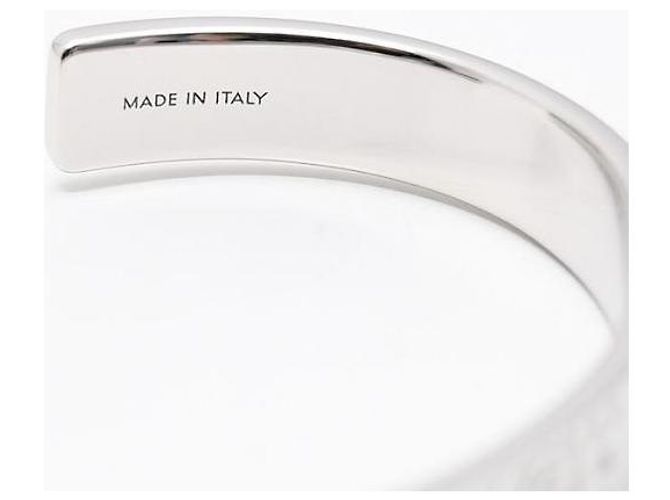 Maison Martin Margiela Bracciale Rigido con Numero Inciso Argento - vista 6