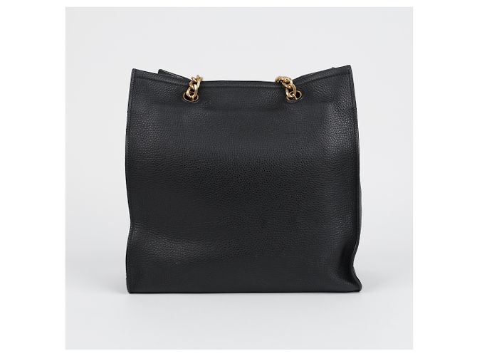 Prada Borsa a tracolla con catena in Vitello Daino Nero - vista 5