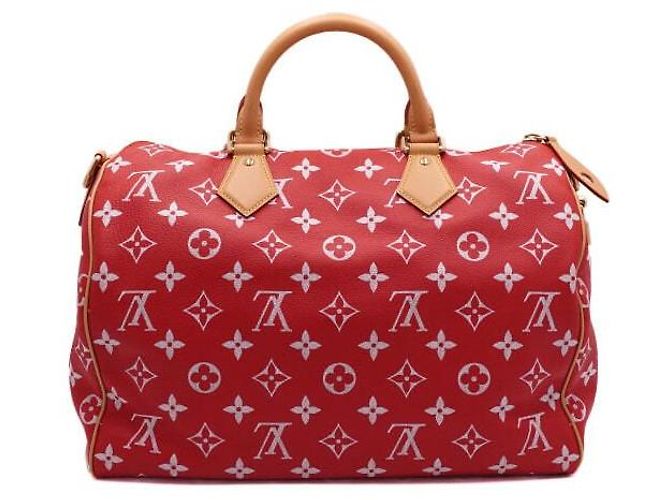 Louis Vuitton Borsa Speedy Monogram Bandouliere Tote Bag e Borsa a Tracolla in Special Red Rosso - vista 5