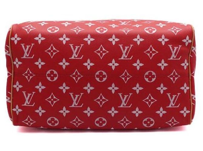 Louis Vuitton Borsa Speedy Monogram Bandouliere Tote Bag e Borsa a Tracolla in Special Red Rosso - vista 8